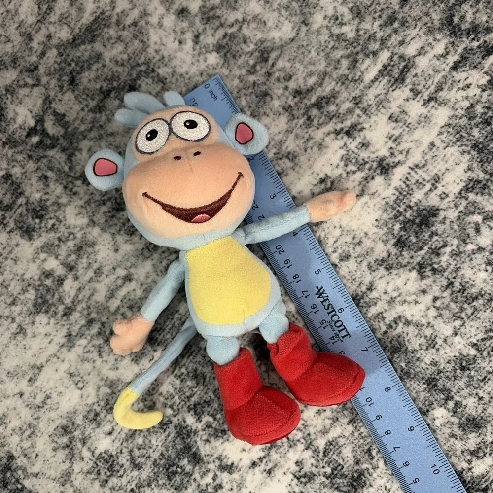 TY Beanie Babies BOOTS Monkey Dora Explorer Beanbag Plush Stuffed Animal 2007